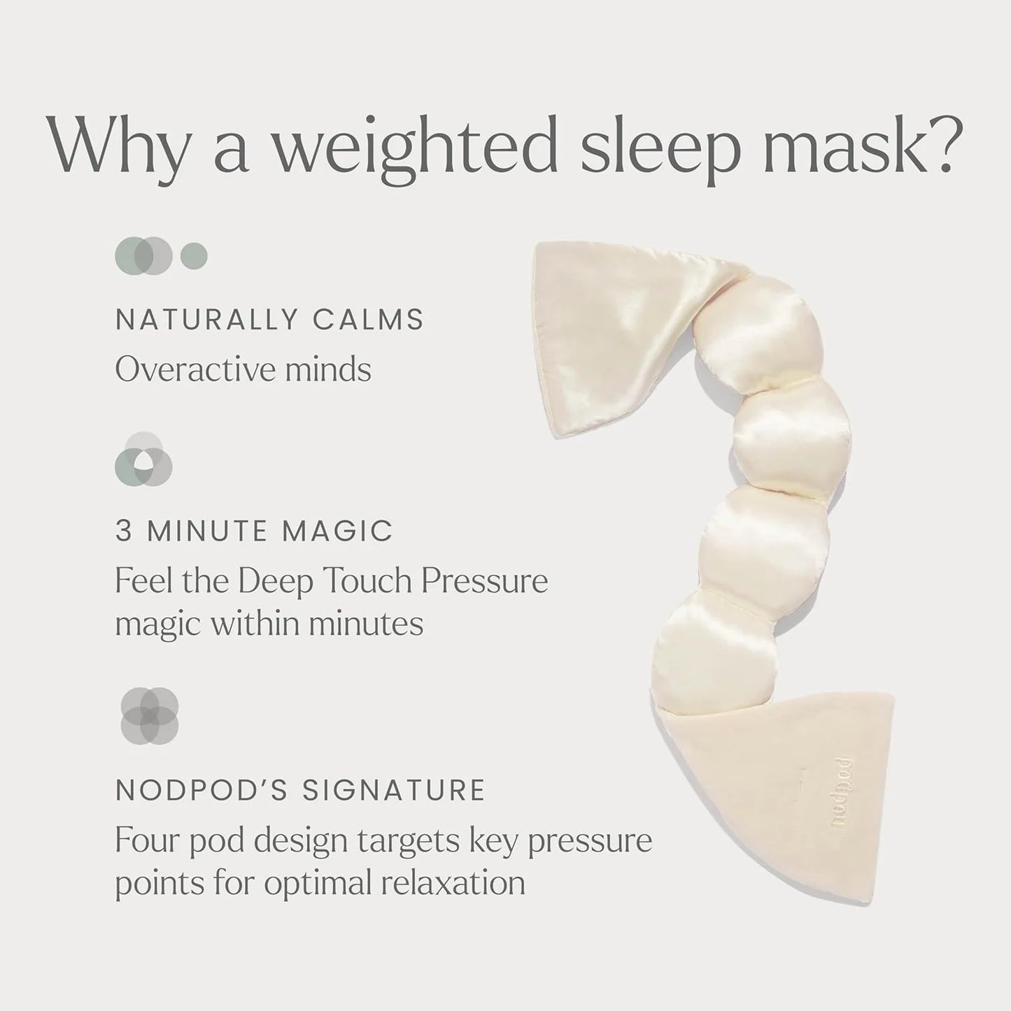 Mineralized Silk™ Weighted Sleep Mask