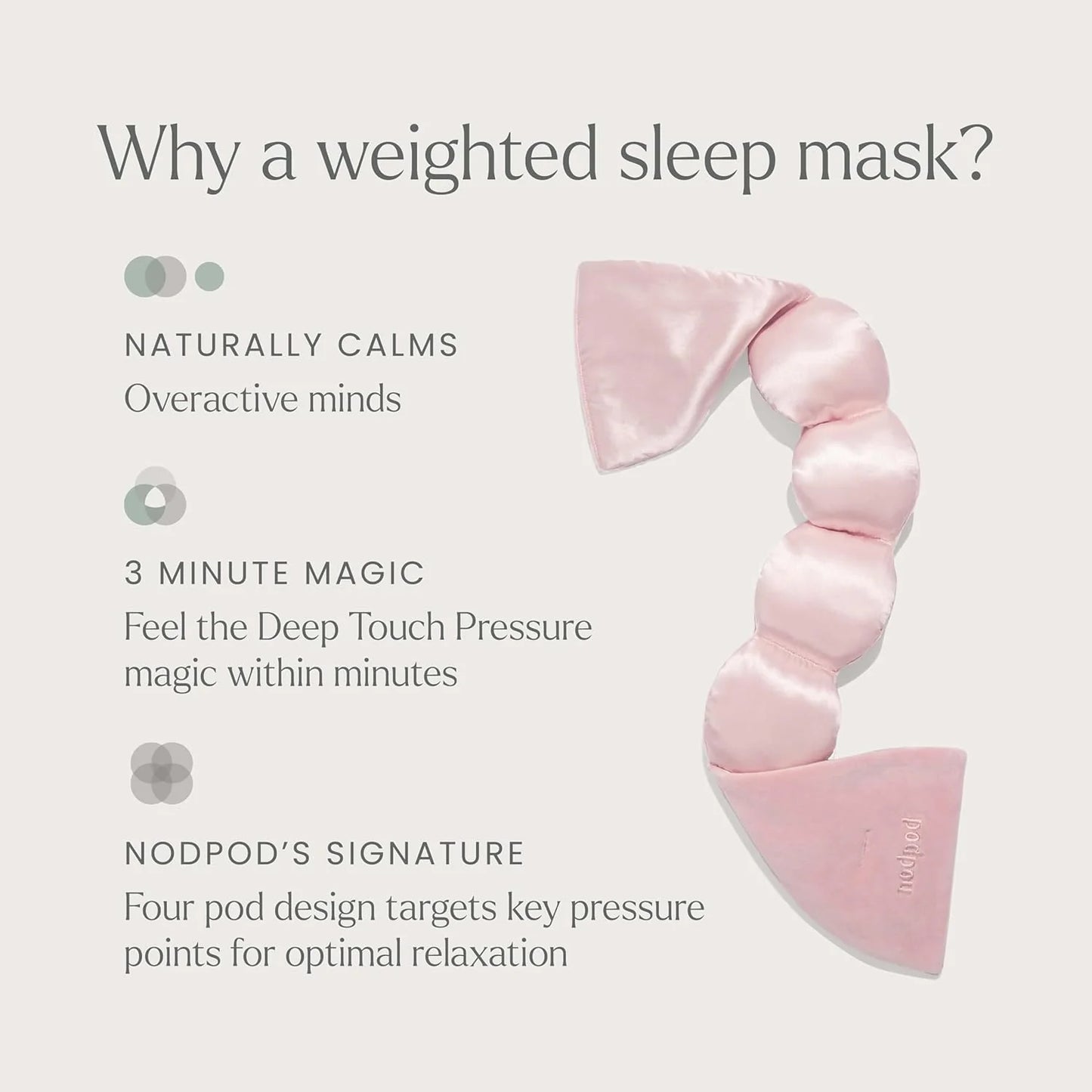 Mineralized Silk™ Weighted Sleep Mask